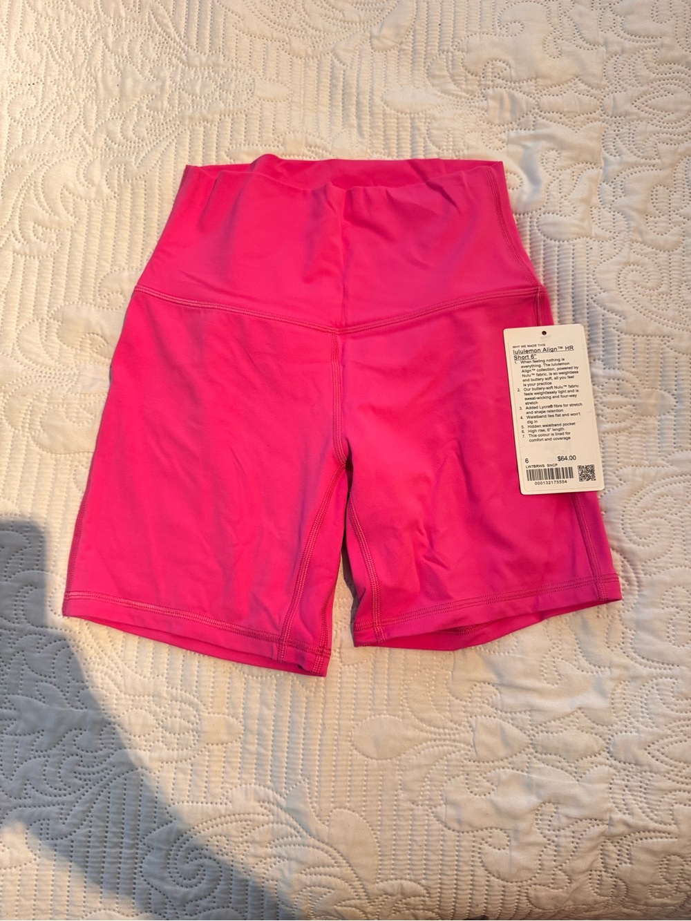 lululemon athletica Hot Pink Fold-Over Waist Athletic Shorts